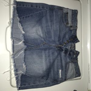 american eagle jean skirt